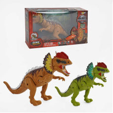 Динозавр NY 043 A (36/2) 2 кольори, випускає пару, підсвічування, звук, ходить, в коробці