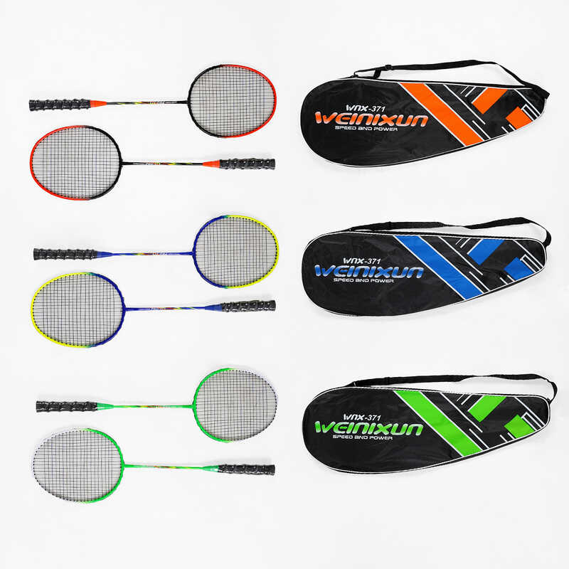 Бадмінтон C 70208 (50) “TK Sport“, 3 кольори, 2 ракетки, металевий каркас, в чохлі, ВИДАЄТЬСЯ ТІЛЬКИ МІКС ВИДІВ