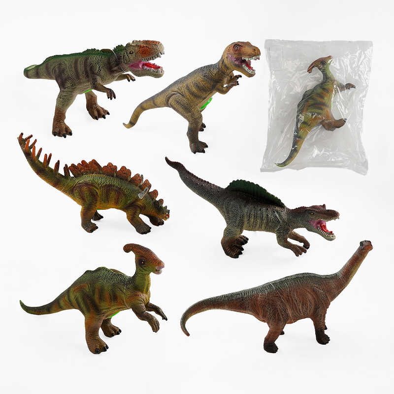 Динозавр QK15-1/2/3/4/5/6 (72/2) розмір: 39х11х17см, звуки тварини, на батарейках, в пакеті, ВИДАЄТЬСЯ ТІЛЬКИ МІКС ВИДІВ