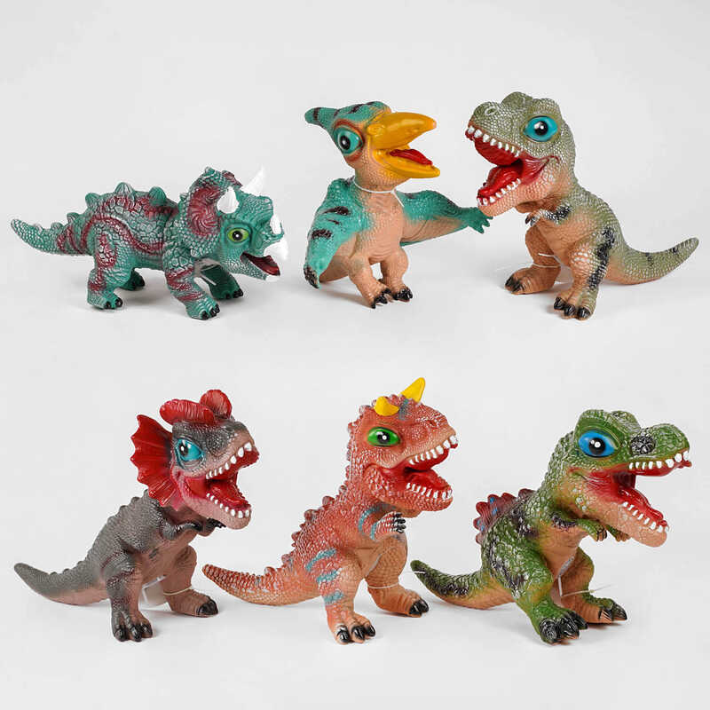 Тварина МН 2189 (18) “Динозавр“, звук, висота 36 см, ВИДАЄТЬСЯ ТІЛЬКИ МІКС ВИДІВ