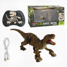 Динозавр на радіокеруванні RS 064 (A) (12/2) вбудований акумулятор, пульт 2.4 G, парогенератор, підсвічування, знімний хвіст, в коробці