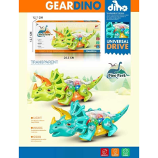 Динозаврик 2006 C/D (72/2) звук, світло, рухливі кінцівки, колесо вільного ходу, у коробці