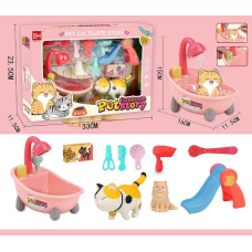 Домашні улюбленці 832-161 (36/2) 2 фігурки улюбленців, ванна, аксесуари, в коробці