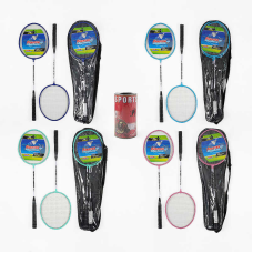 Бадмінтон C 70226 (40) “TK Sport“, 4 кольори, 2 ракетки, металевий каркас, регульований ремінець, у чохлі, ВИДАЄТЬСЯ ТІЛЬКИ МІКС ВИДІВ