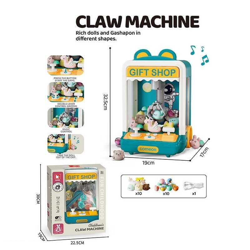 Ігровий автомат G 771 A (16) підсвічування, мелодії, на батарейках та від мережі, USB-кабель, аксесуари, в коробці