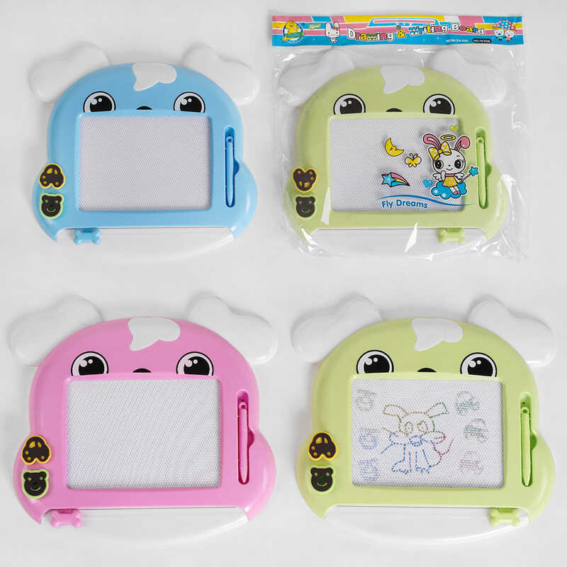 Дошка для малювання C 50118 (72) “Собачка“, 3 кольори, кольорова, 2 штампи, в пакеті, ВИДАЄТЬСЯ ТІЛЬКИ МІКС ВИДІВ