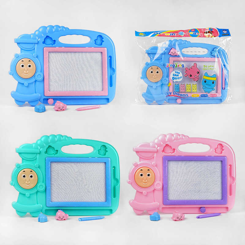 Дошка для малювання C 50122 (36) 3 види,2 магніти, чорно-біла, в пакеті, ВИДАЄТЬСЯ ТІЛЬКИ МІКС ВИДІВ