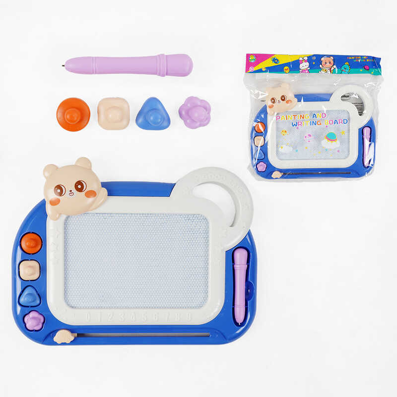 Дошка для малювання C 58358 (72) магнітна, 4 штампи, в пакеті 