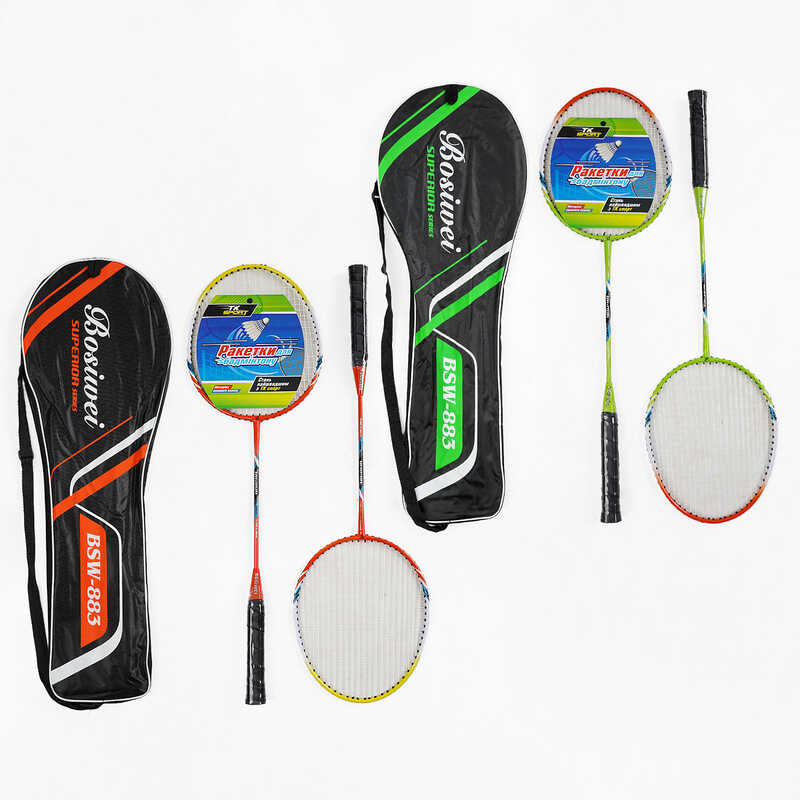 Бадмінтон C 70228 (40) “TK Sport“, 2 кольори, 2 ракетки, металевий каркас, в чохлі