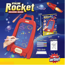 Дошка для малювання D 1237 (120/2) основа для малювання, 4 фломастери, 4 двосторонні шаблони, наліпки, серветка, в коробці