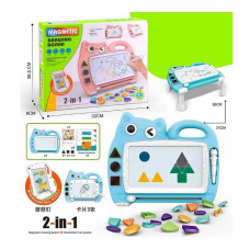 Дошка для малювання XZ 1071 A (48/2) БЛАКИТНА, 2в1, мозаїка-пазл, кольорова, в коробці