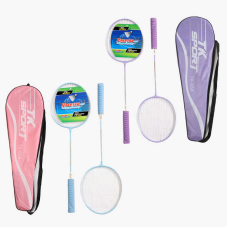 Бадмінтон D 40106 (50) “TK Sport“, 2 кольори, 2 ракетки, металевий каркас, м’яка ручка, в чохлі