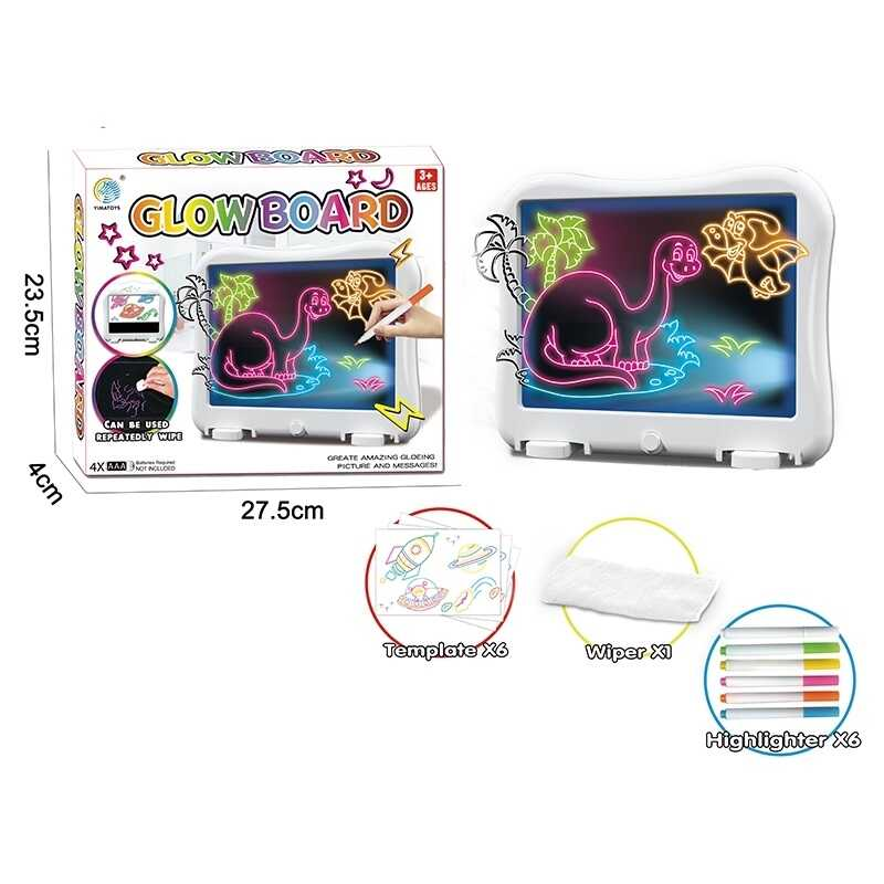 Дошка для малювання YM 2021-13 (48/2) трафарети, маркери, в коробці Дошка для малювання YM 2021-13 (48/2) трафарети, маркери, в коробці