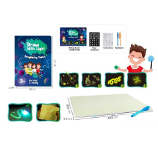 Дошка для малювання YM 811 (72/2) “Малюй світлом“, 28,8х0,6х40,8 см, ручка на батарейці, люмінесцентна дошка, в коробці