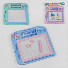 Дошка для малювання С 50098 (72) 3 кольори, рахівниця, 4 кольори на дошці, два магніти, в пакеті, ВИДАЄТЬСЯ ТІЛЬКИ МІКС ВИДІВ