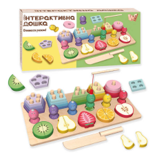 Дошка логічна 68379 (27) “WToys“, сортер, магнітна гра, риболовля, в коробці