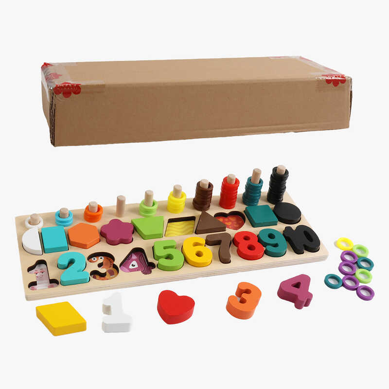 Дошка логічна C 53797 (24) дерев“яна, сортер, дерев“яні кілочки, кольорові кільця, цифри, фігури, в коробці Дошка логічна C 53797 (24) дерев“яна, сортер, дерев“яні кілочки, кольорові кільця, цифри, фігури, в коробці