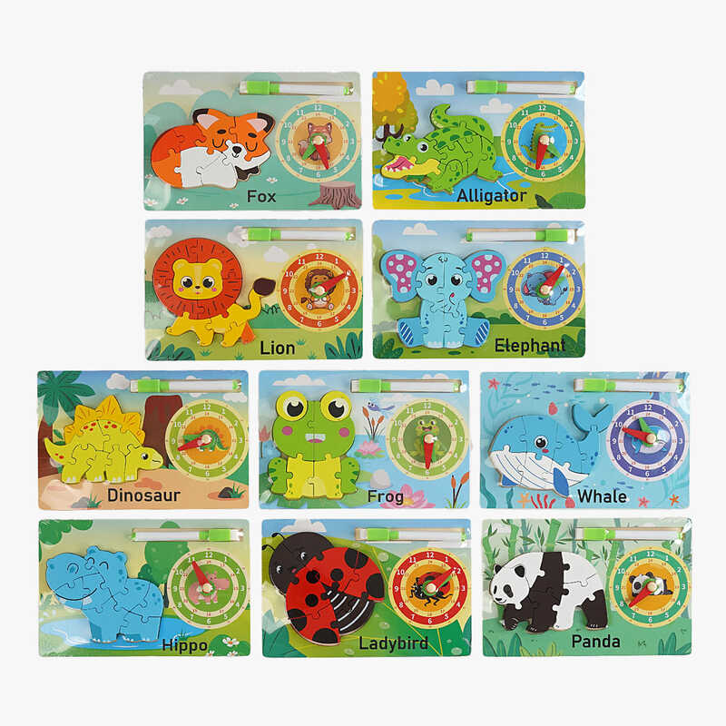 Дошка логічна С 68289 (120) пазли-вкладиші, циферблат, маркер “Пиши - стирай”, ВИДАЄТЬСЯ МІКС ВИДІВ