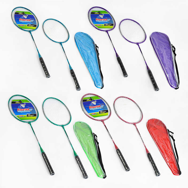 Бадмінтон С 64759 (50) “TK Sport“, 4 кольори, 2 ракетки, металевий каркас, ВИДАЄТЬСЯ ТІЛЬКИ МІКС ВИДІВ