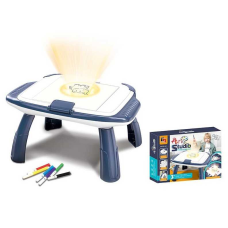 Дошка-проєктор 628-127 (18) столик, БЕЗ СЕНСОРНОГО ДАТЧИКА, 10 слайдів, фломастери, підсвічування, на батарейках, в коробці