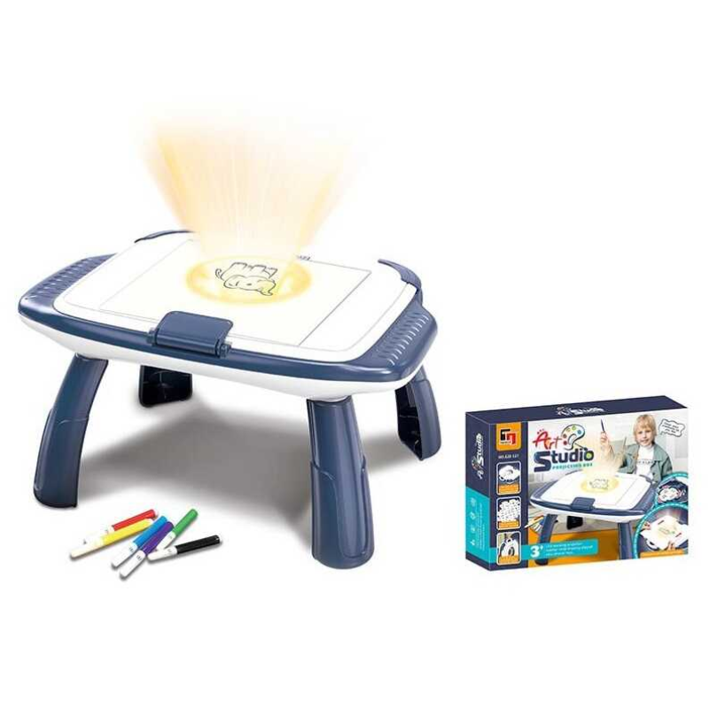 Дошка-проєктор 628-127 (18) столик, БЕЗ СЕНСОРНОГО ДАТЧИКА, 10 слайдів, фломастери, підсвічування, на батарейках, в коробці Дошка-проєктор 628-127 (18) столик, БЕЗ СЕНСОРНОГО ДАТЧИКА, 10 слайдів, фломастери, підсвічування, на батарейках, в коробці