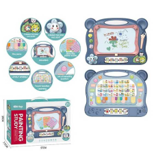 Дощечка 648 A-65 (12/2) світло, звук, англійською, сенсорна панель, піаніно, на батарейках, в коробці