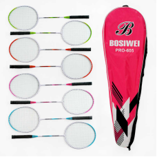 Бадмінтон С 64760 (50) “TK Sport“, 4 кольори, 2 ракетки, металевий каркас, в чохлі, ВИДАЄТЬСЯ ТІЛЬКИ МІКС ВИДІВ