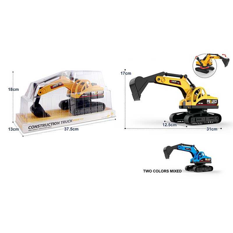 Екскаватор 236 (24) 3 кольори, гумові гусені, тріскачка, важіль, рухливий ківш, у слюді, ВИДАЄТЬСЯ ТІЛЬКИ МІКС ВИДІВ Екскаватор 236 (24) 3 кольори, гумові гусені, тріскачка, важіль, рухливий ківш, у слюді, ВИДАЄТЬСЯ ТІЛЬКИ МІКС ВИДІВ