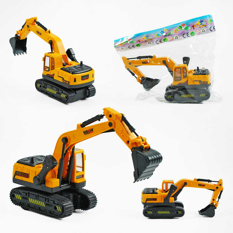 Екскаватор 7724 (100) інерційний механізм, звук, у пакеті