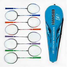 Бадмінтон С 64763 (50) “TK Sport“, 4 кольори, 2 ракетки, металевий каркас, в чохлі, ВИДАЄТЬСЯ ТІЛЬКИ МІКС ВИДІВ