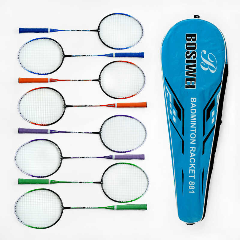 Бадмінтон С 64763 (50) “TK Sport“, 4 кольори, 2 ракетки, металевий каркас, в чохлі, ВИДАЄТЬСЯ ТІЛЬКИ МІКС ВИДІВ