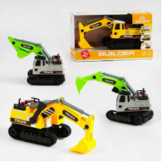 Екскаватор WY 450 AB (24) 2 види, звук, підсвічування, рухливий ківш, гумові гусені, масштаб 1:16, в коробці