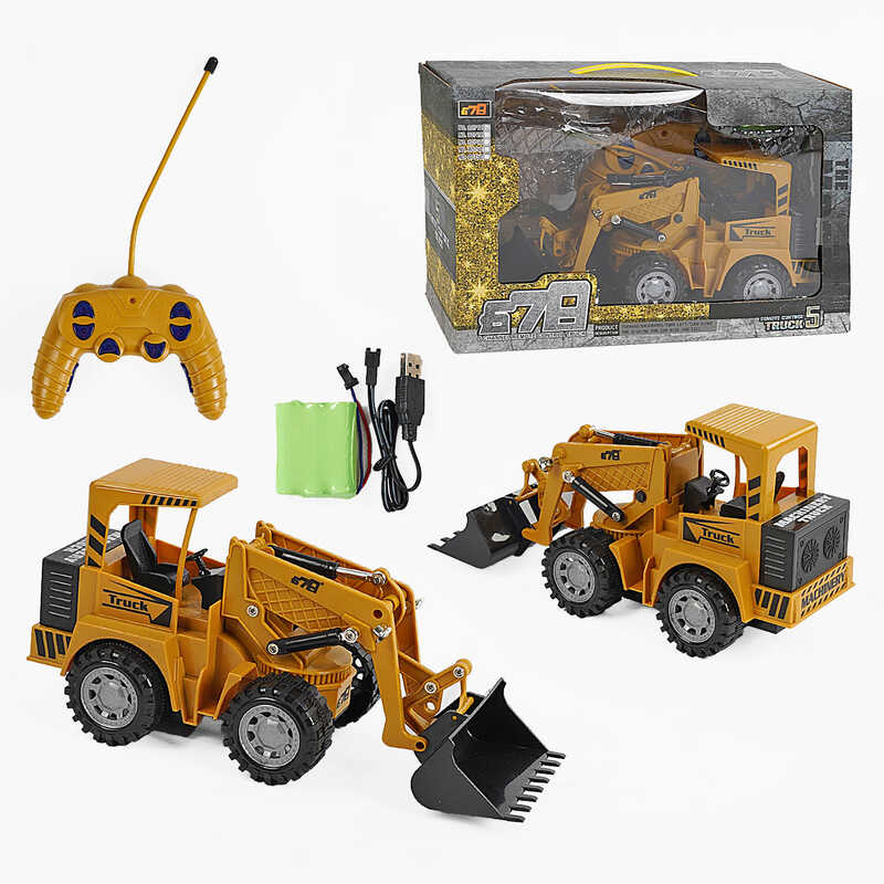 Екскаватор-навантажувач на радіокеруванні 8071 E (24) аккум. 3,6 V, в коробці