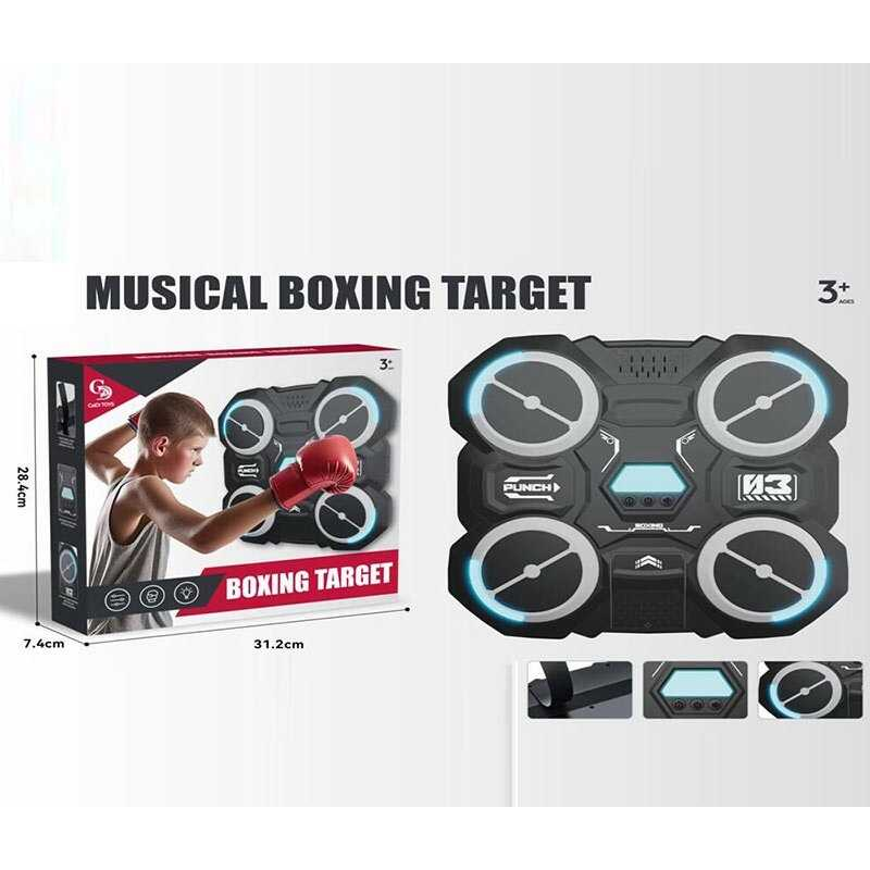 Електронний бокс 8817 (24) на батарейках, підсвічування, музичний супровід, звук удару, рукавички, в коробці