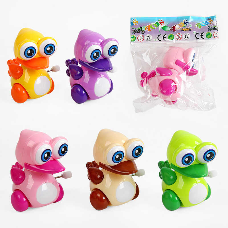 Заводна гра “Качечка“ 6630 (600/2) 5 кольорів, заводний механізм, у пакеті, ВИДАЄТЬСЯ ТІЛЬКИ МІКС ВИДІВ