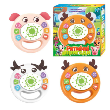 Барабан музичний 84480 (120) “WToys“ 3 види, ОЗВУЧУВАННЯ УКРАЇНСЬКОЮ МОВОЮ, “Ритмічні пригоди“, казки, віршики, пісні, барабанчик, в коробці