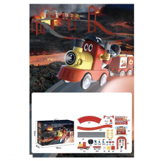 Залізниця 516 (12) 135 елементів, звуки, підсвічування, потяг, вагони, фігурки персонажів, муляжі оточення, в коробці