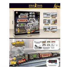 Залізниця 699-31 A (12) світлові та звукові ефекти, акумулятор 3.7 V, USB кабель, парогенерація, автоматичний принцип роботи, в коробці