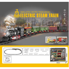 Залізниця 699-6 A (12) світлові та звукові ефекти, акумулятор 3.7 V, USB кабель, парогенерація, автоматичний принцип роботи, в коробці