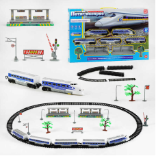 Залізниця TK - 93266 (24/2) “TK Group“, ОЗВУЧУВАННЯ УКРАЇНСЬКОЮ МОВОЮ, LED-підсвічування, звукові ефекти, 5 вагонів, в коробці