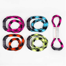 Замок велосипедний C 65161 (30) 4 кольори, ВИДАЄТЬСЯ ТІЛЬКИ МІКС ВИДІВ, 90 см, металевий ланцюг