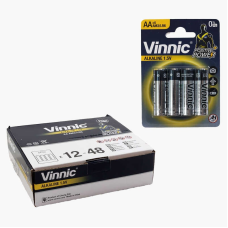 Батарейки “Vinnic“ C 56892 (6) Alcaline, пальчикові, АА 1,5V, ЦІНА ЗА 48 ШТ. У БЛОЦІ