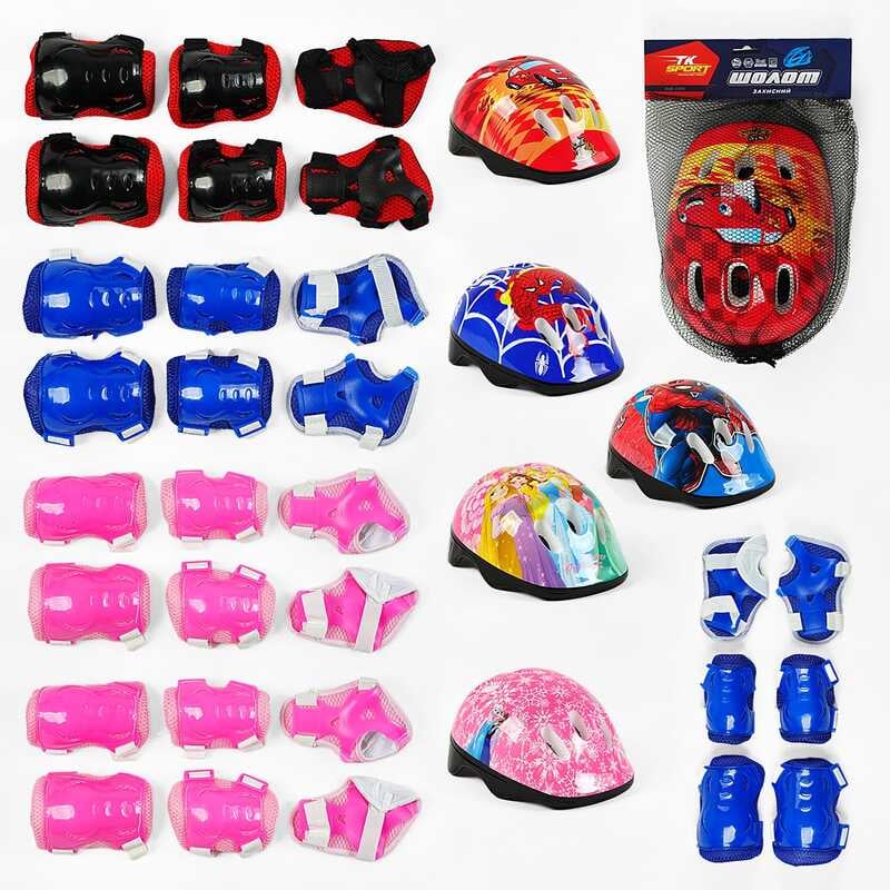 Захисне спорядження С 60076 (50) “TK Sport“, шолом, налокітники, наколінники, зап“ястя, у сітці, ВИДАЄТЬСЯ ТІЛЬКИ МІКС ВИДІВ Захисне спорядження С 60076 (50) “TK Sport“, шолом, налокітники, наколінники, зап“ястя, у сітці, ВИДАЄТЬСЯ ТІЛЬКИ МІКС ВИДІВ