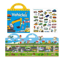 Зошит з наліпками LY 63017 (200) багаторазові наліпки, в пакеті