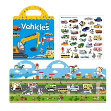 Зошит з наліпками LY 63017 (200) багаторазові наліпки, в пакеті