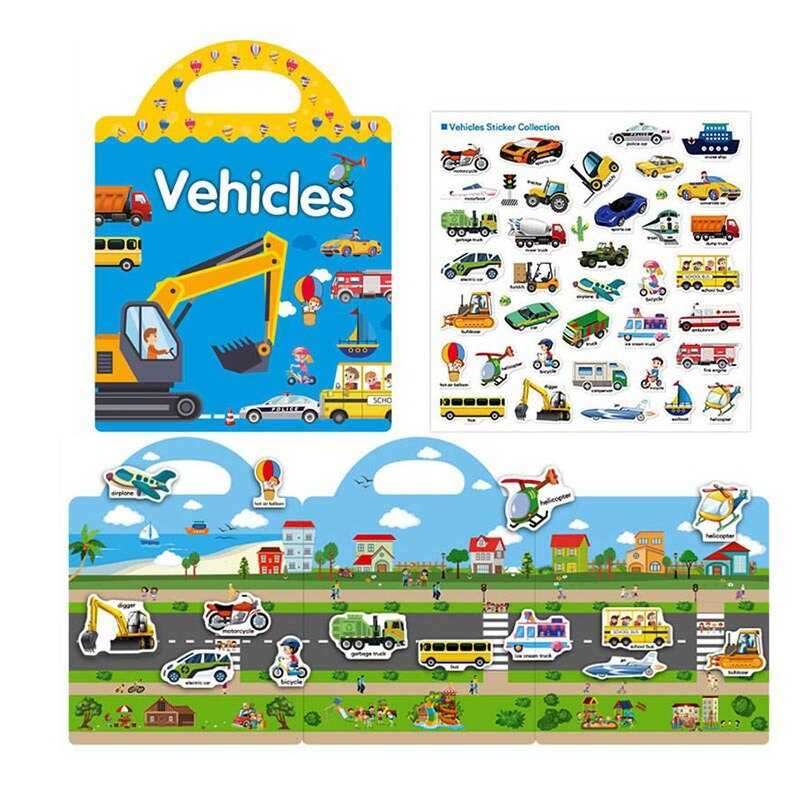 Зошит з наліпками LY 63017 (200) багаторазові наліпки, в пакеті