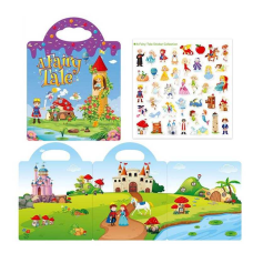 Зошит з наліпками LY 63022 (200) багаторазові наліпки, в пакеті