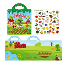 Зошит з наліпками LY 63024 (200) багаторазові наліпки, в пакеті