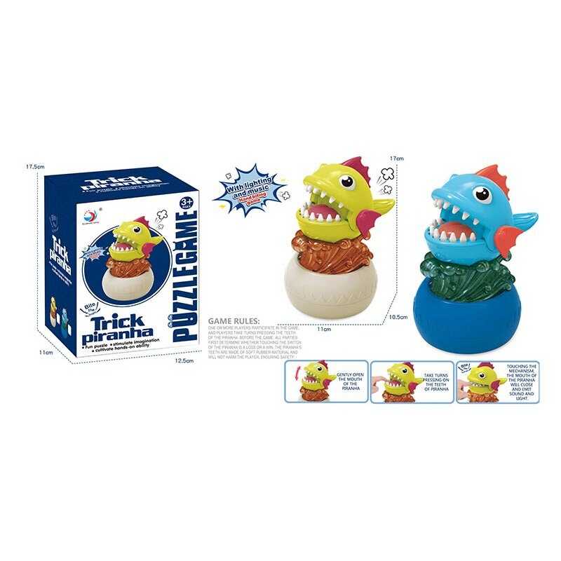 Зубастик 1669 С (60/2) 2 кольори, “Піранья“, звукові ефекти, підсвічування, в коробці