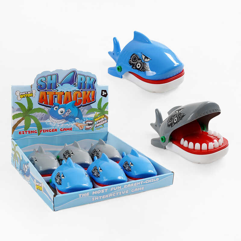 Зубастик 323-4 (20) ЦІНА ЗА 6 ШТУК В БЛОЦІ, “Акула”, в коробці